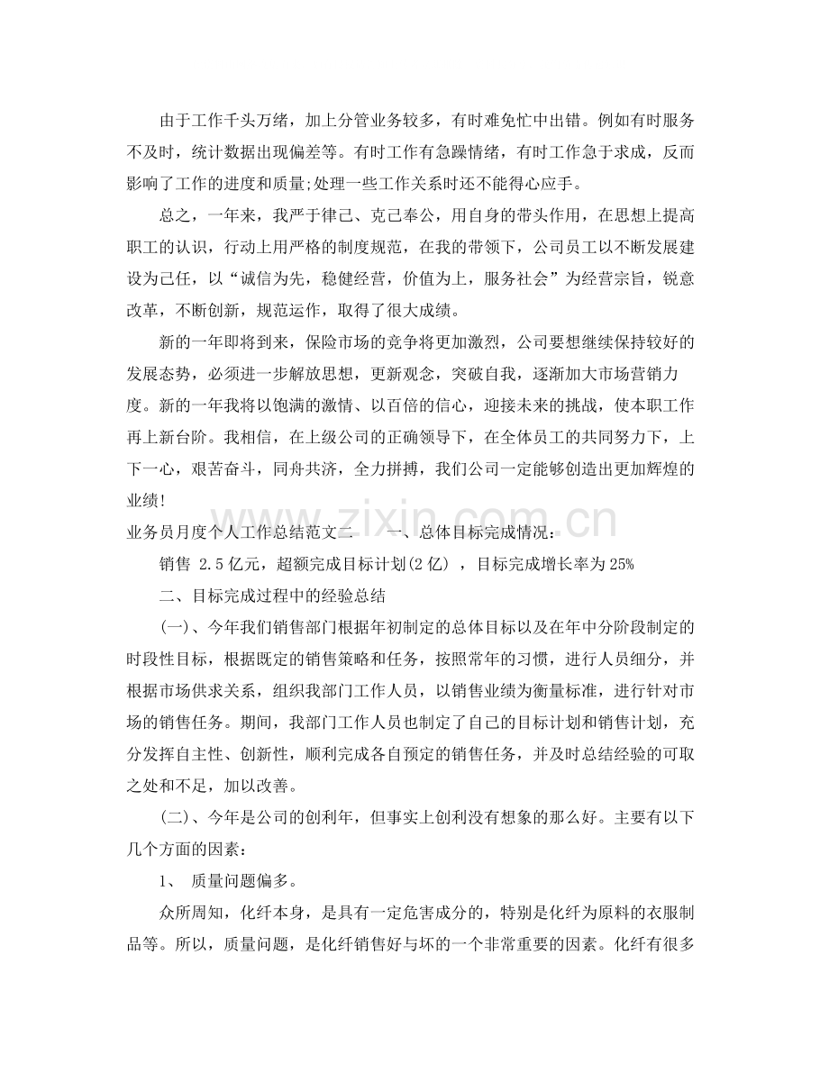 业务员月度个人工作总结.docx_第3页