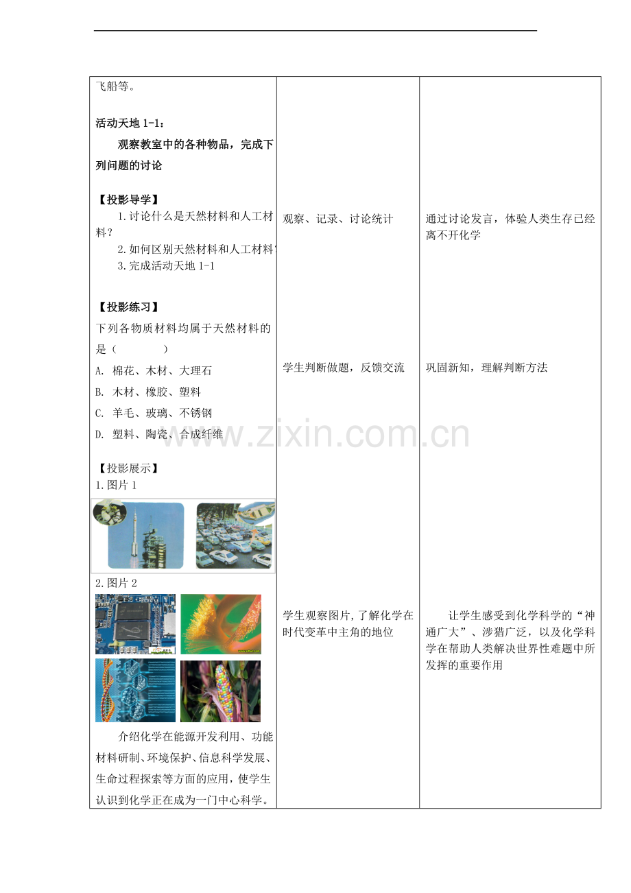 九年级化学全册-第一单元-第一节化学真奇妙(第1课时)教学案-(2012新版)鲁教版.doc_第3页