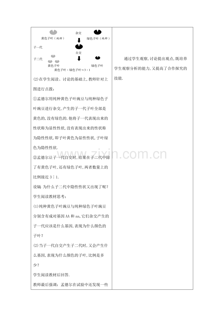 九年级数学下册 第26章 概率初步 26.4 综合与实践 概率在遗传学中的应用教案 （新版）沪科版-（新版）沪科版初中九年级下册数学教案.docx_第2页