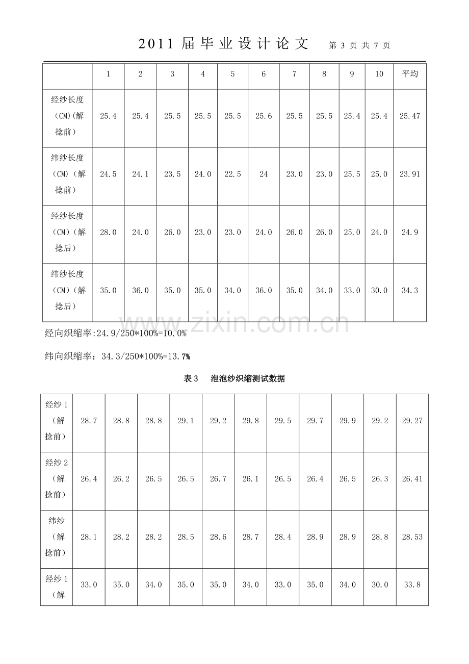 织缩率毕业设计论文.doc_第3页