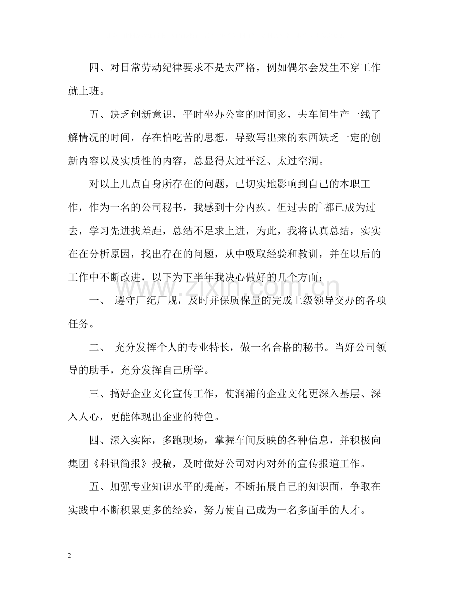 公司秘书的个人工作总结.docx_第2页