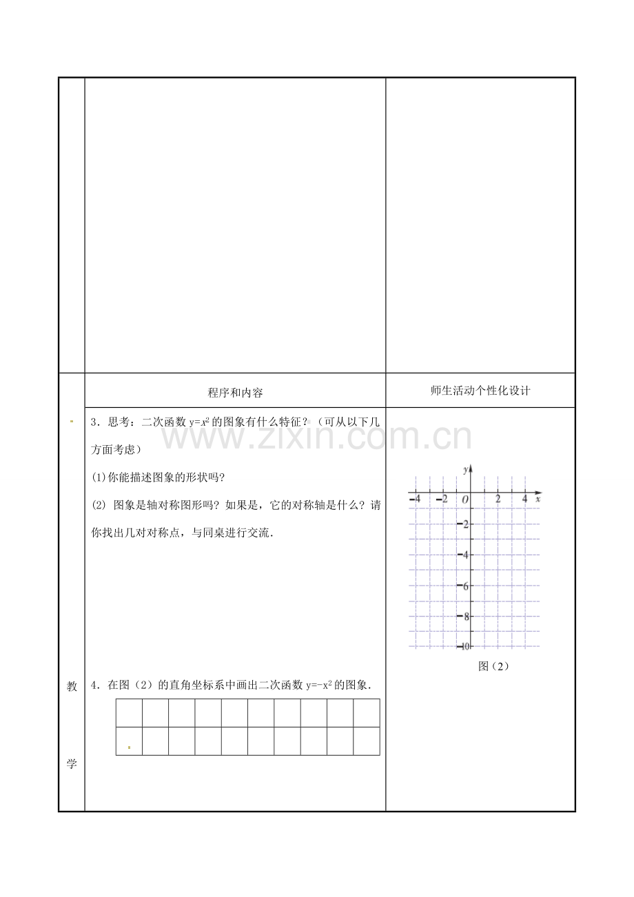 九年级数学下册《6.1 二次函数》教案2 苏科版-苏科版初中九年级下册数学教案.doc_第2页