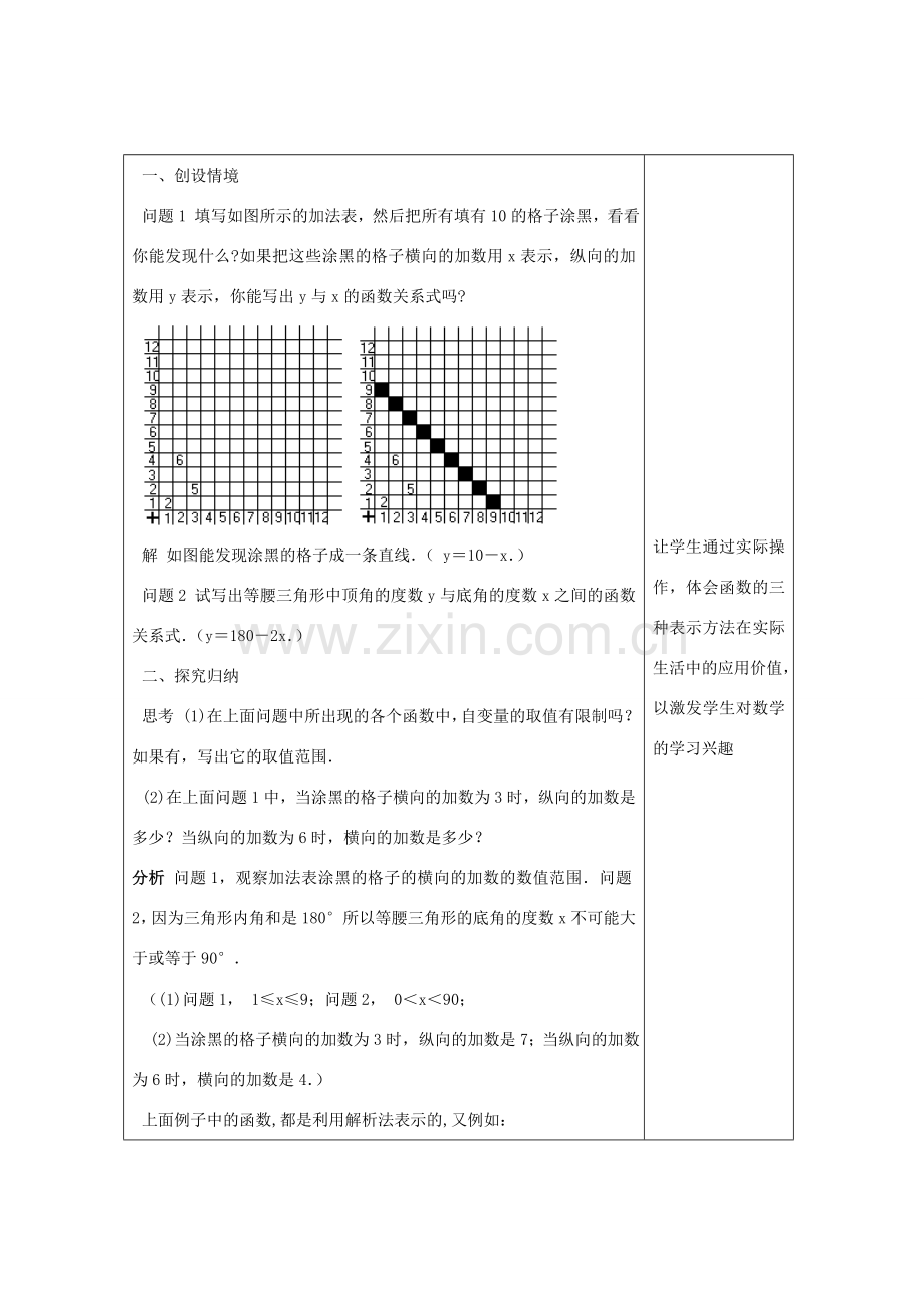 畅优新课堂八年级数学下册 第4章 一次函数 4.1 函数的表示法（第2课时）教案 （新版）湘教版-（新版）湘教版初中八年级下册数学教案.doc_第2页