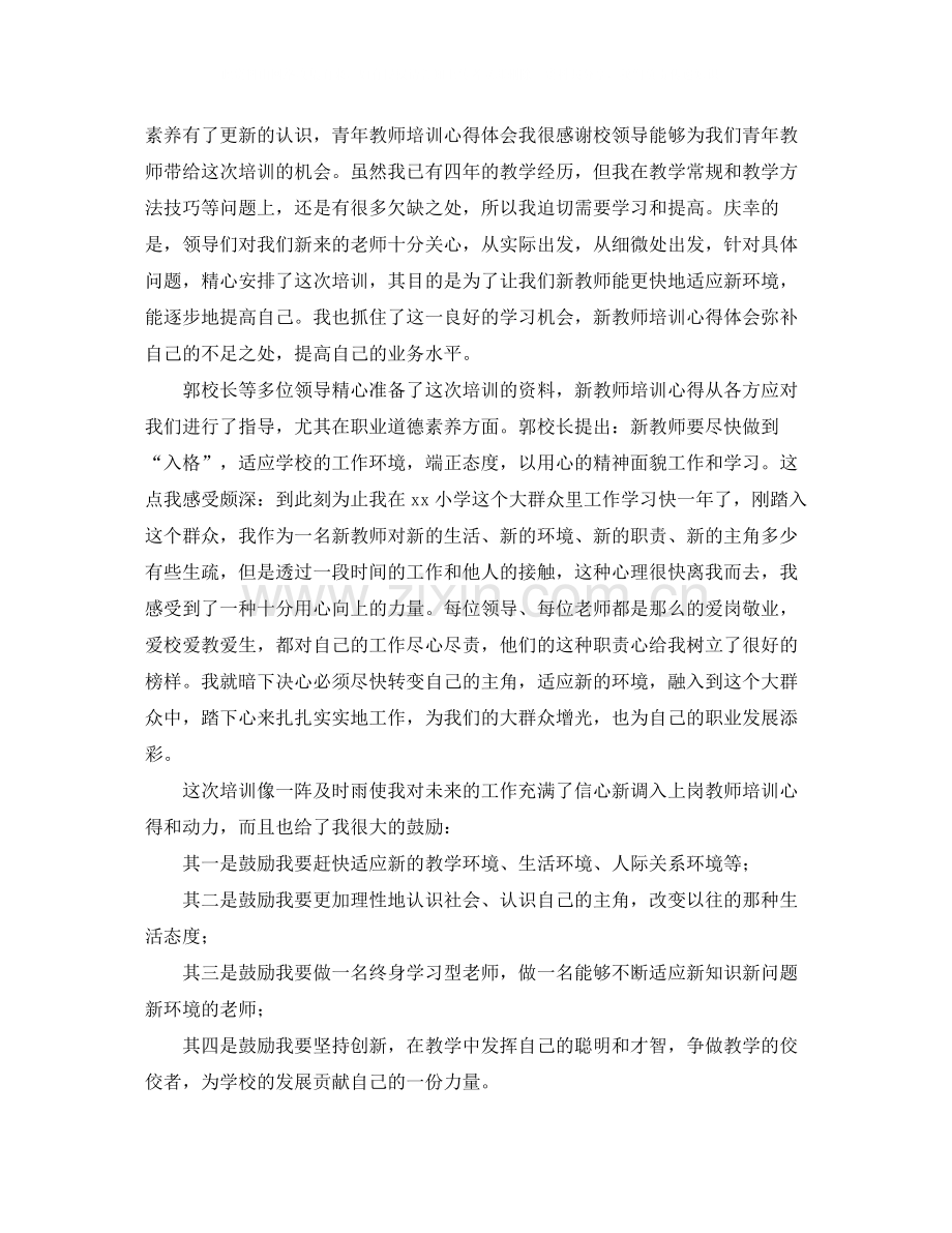 青年教师培训工作总结1000字.docx_第3页