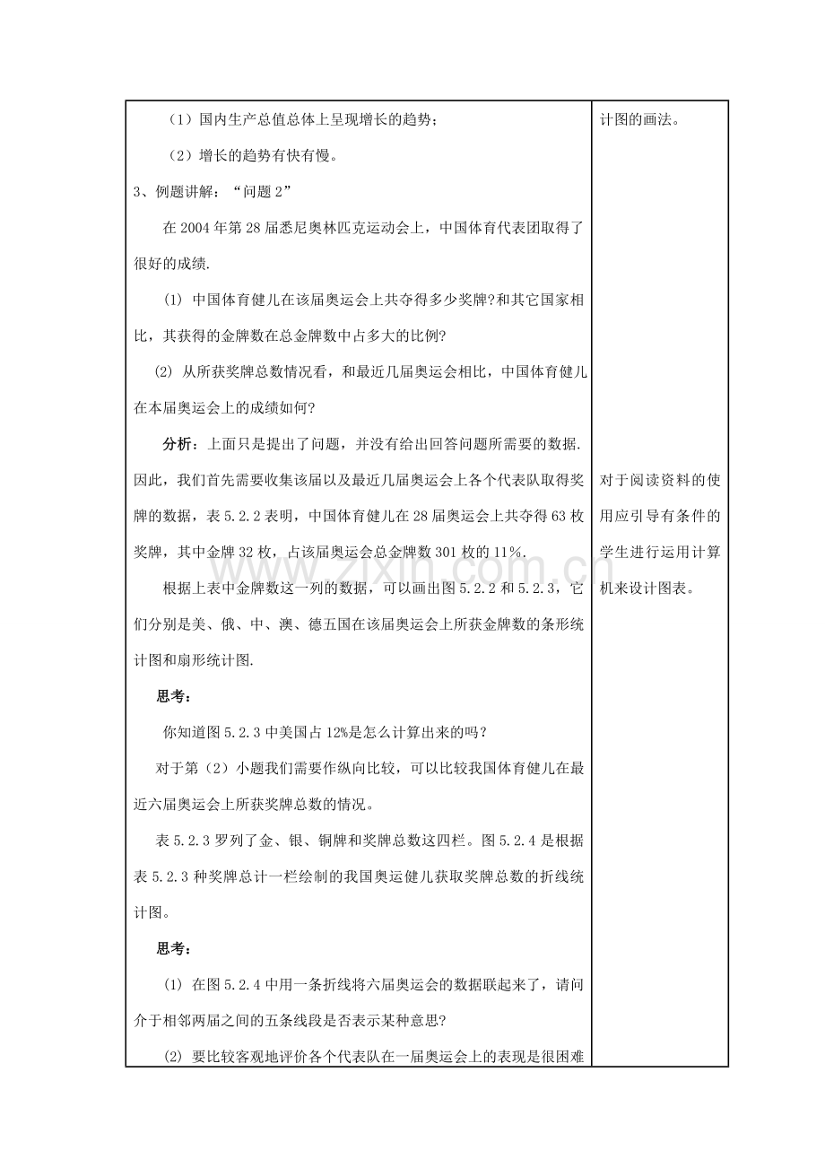 八年级数学上册 15.2 数据的表示教案 （新版）华东师大版-（新版）华东师大版初中八年级上册数学教案.doc_第3页