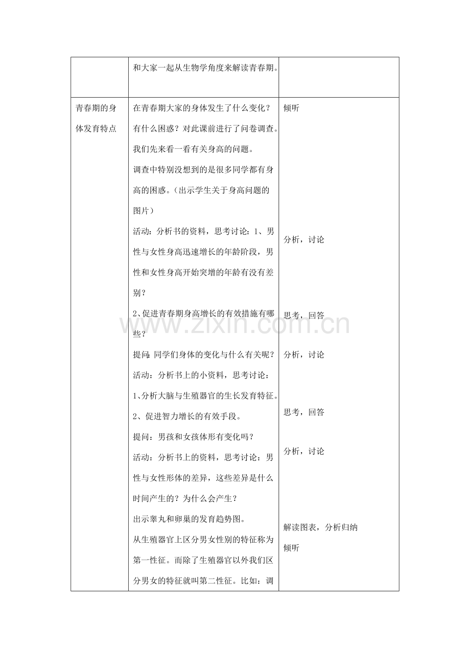 八年级生物上册 第19章 第1节 人的生殖和发育教案1 （新版）北师大版.doc_第2页