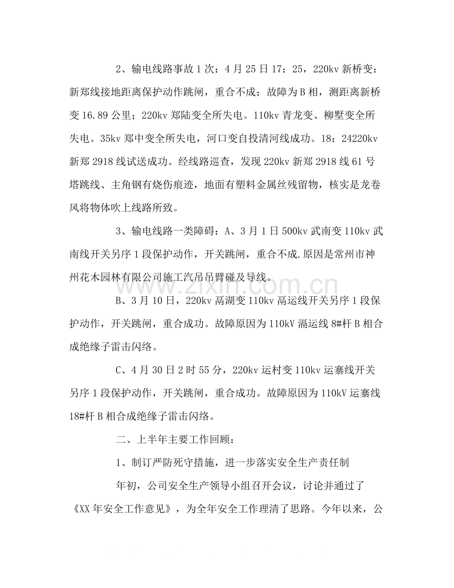 上半年安全工作总结电力).docx_第2页