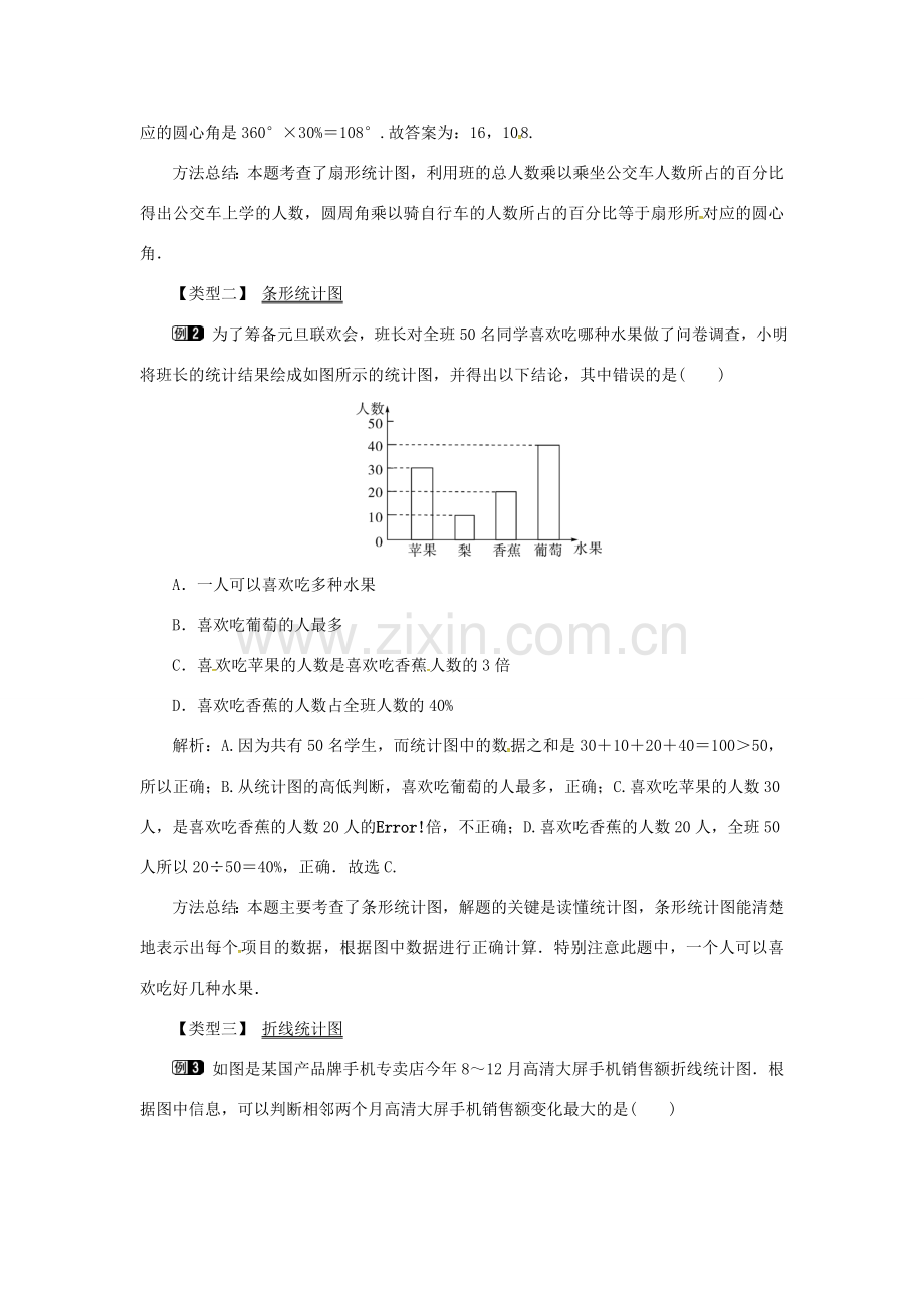 秋七年级数学上册 5.4 从图表中的数据获取信息教案1 （新版）沪科版-（新版）沪科版初中七年级上册数学教案.doc_第2页