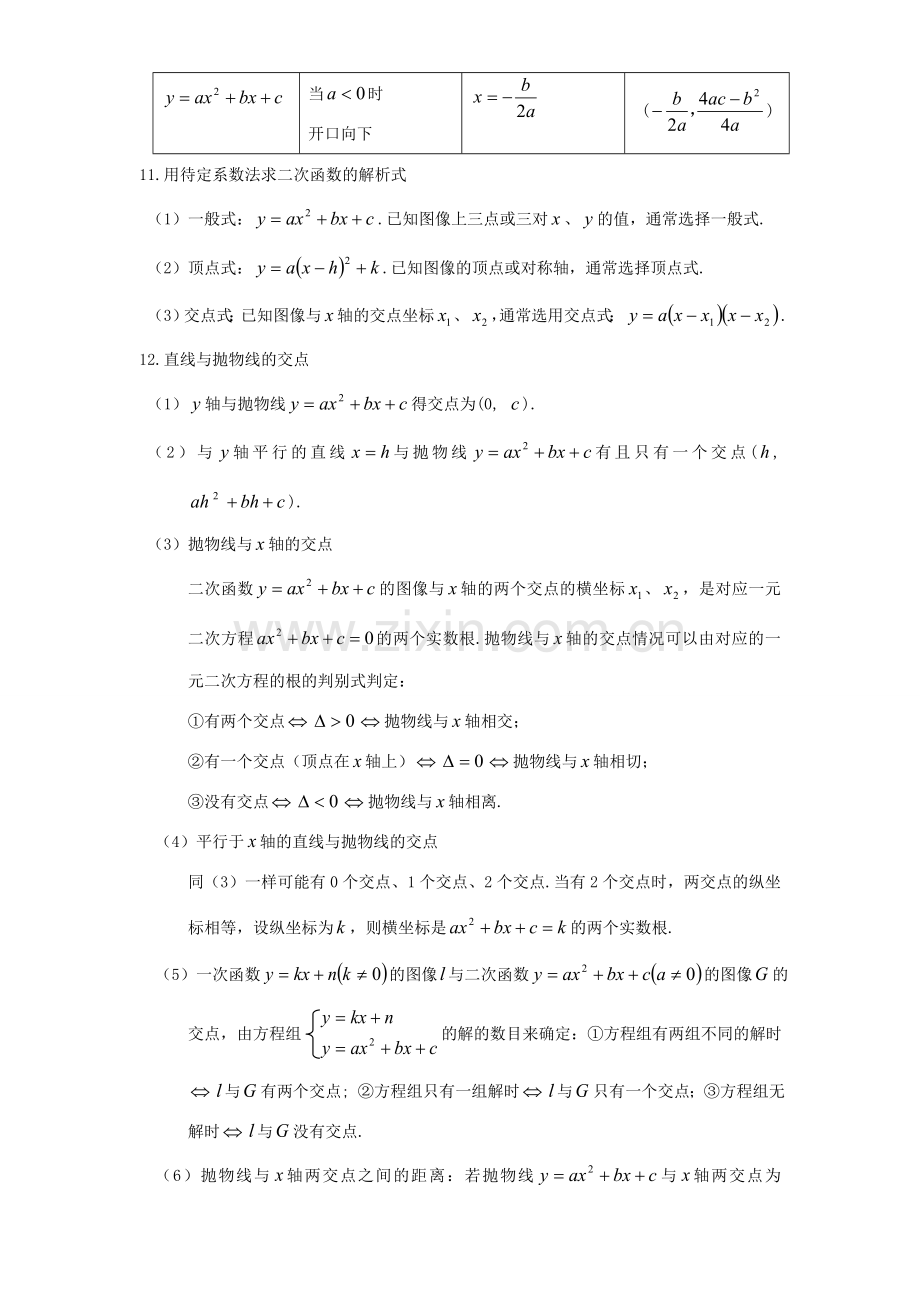 九年级数学二次函数专题教案和典型习题.doc_第3页