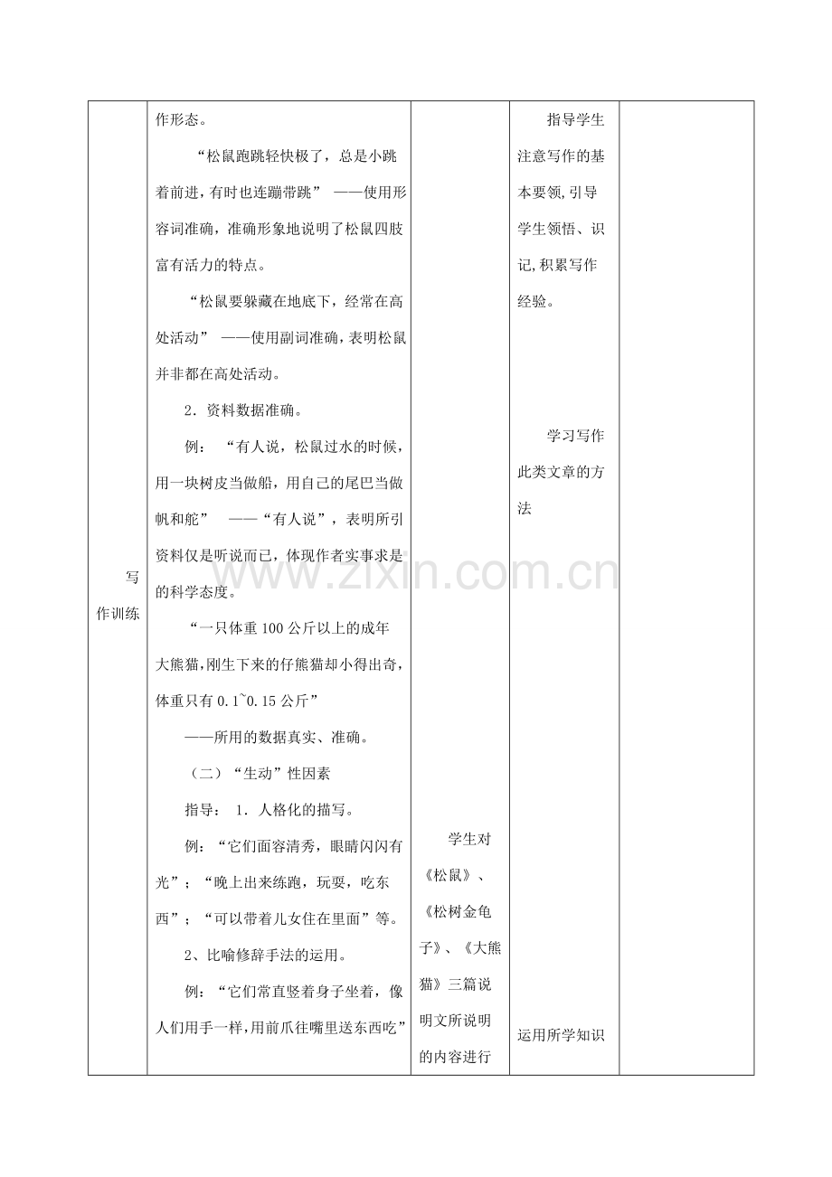 七年级语文下册 第4单元 写作《抓住特点介绍动物》教案 苏教版-苏教版初中七年级下册语文教案.doc_第3页