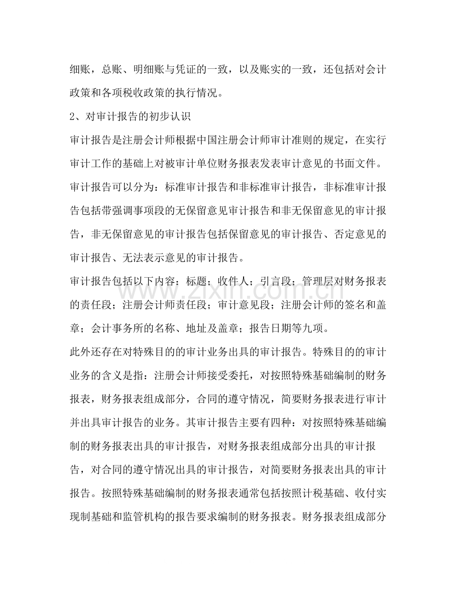 审计专业顶岗实习报告总结三篇.docx_第3页