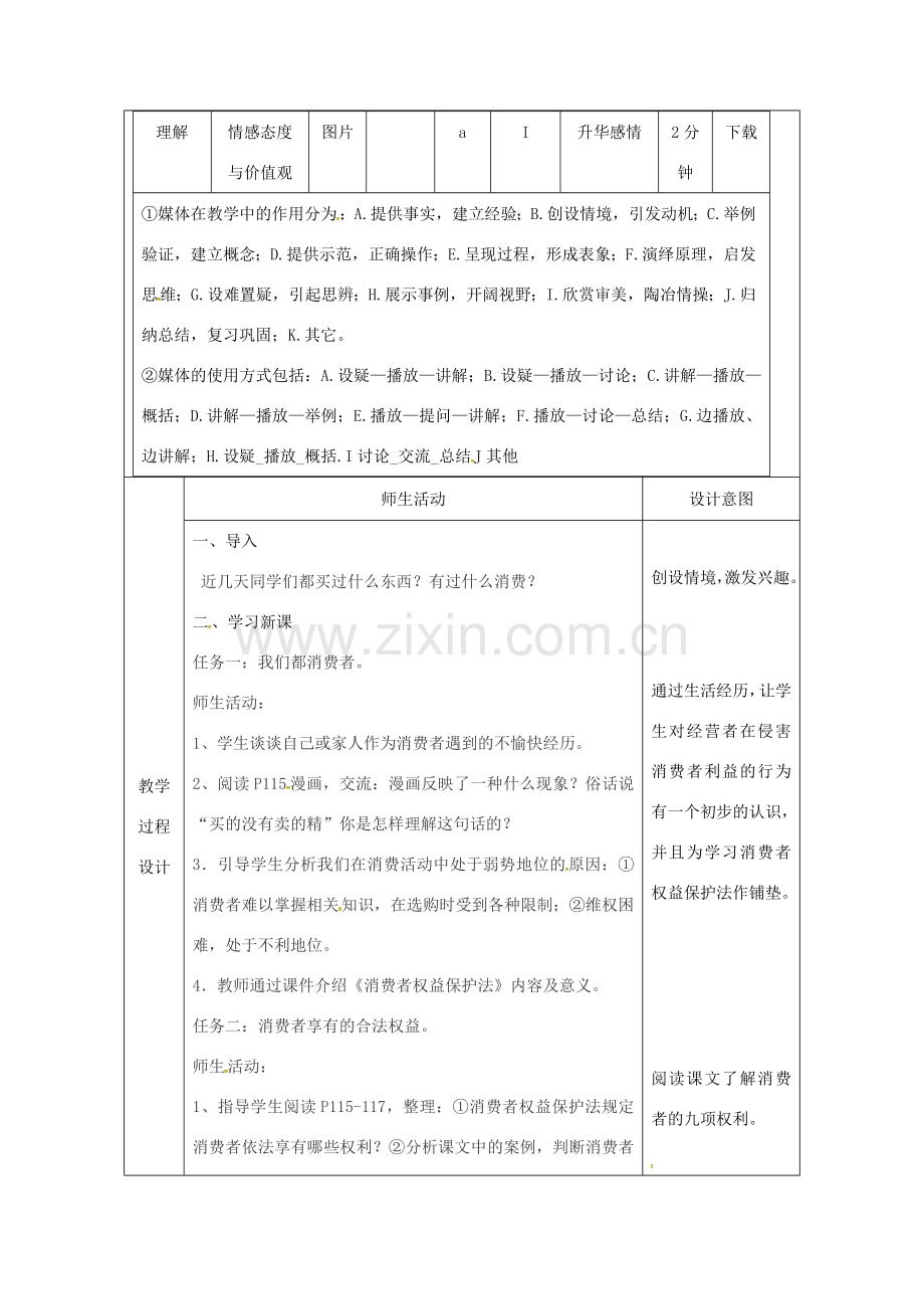 陕西省石泉县八年级道德与法治上册 第五单元 拥有合法财产 保护消费权益 第10课 做个聪明的消费者 第1框 消费者依法享有的权益教案 鲁人版六三制-鲁人版初中八年级上册政治教案.doc_第2页