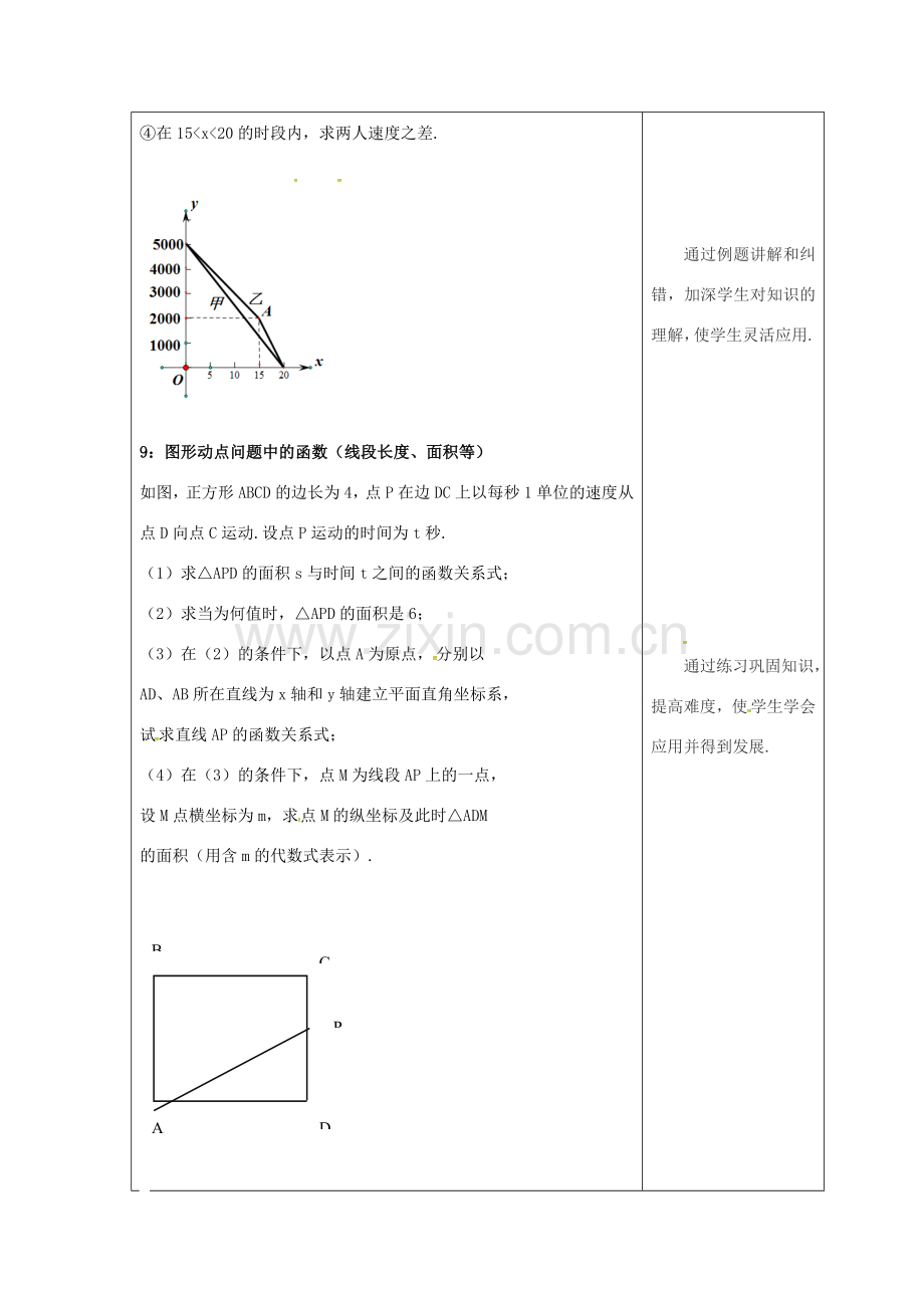 吉林省长春市双阳区八年级数学下册 17 函数及其图象习题课教案3 （新版）华东师大版-（新版）华东师大版初中八年级下册数学教案.doc_第2页