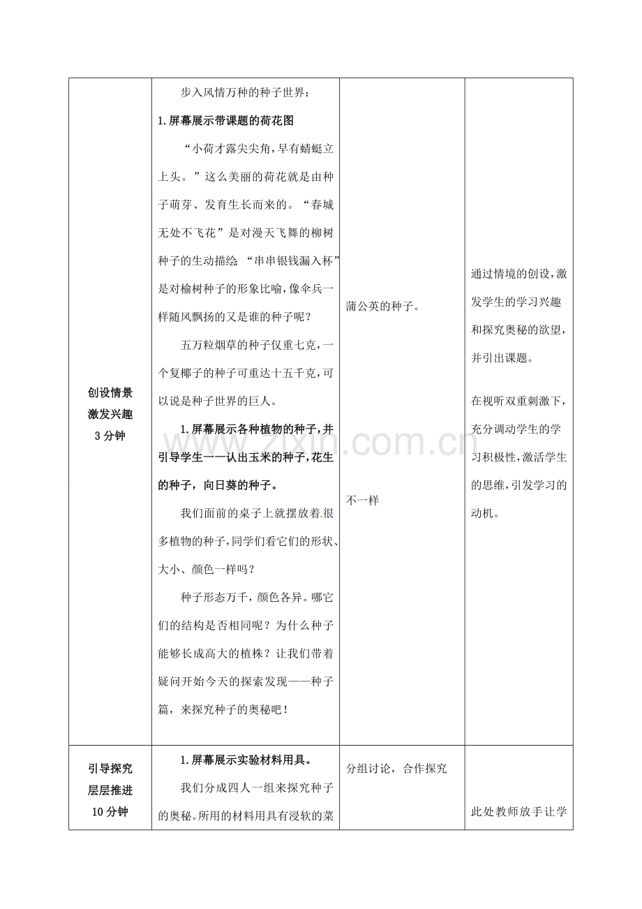 山东省枣庄市峄城区吴林街道中学八年级生物上册 4-1-3 果实和种子的形成（第二课时）教案 济南版.doc_第2页