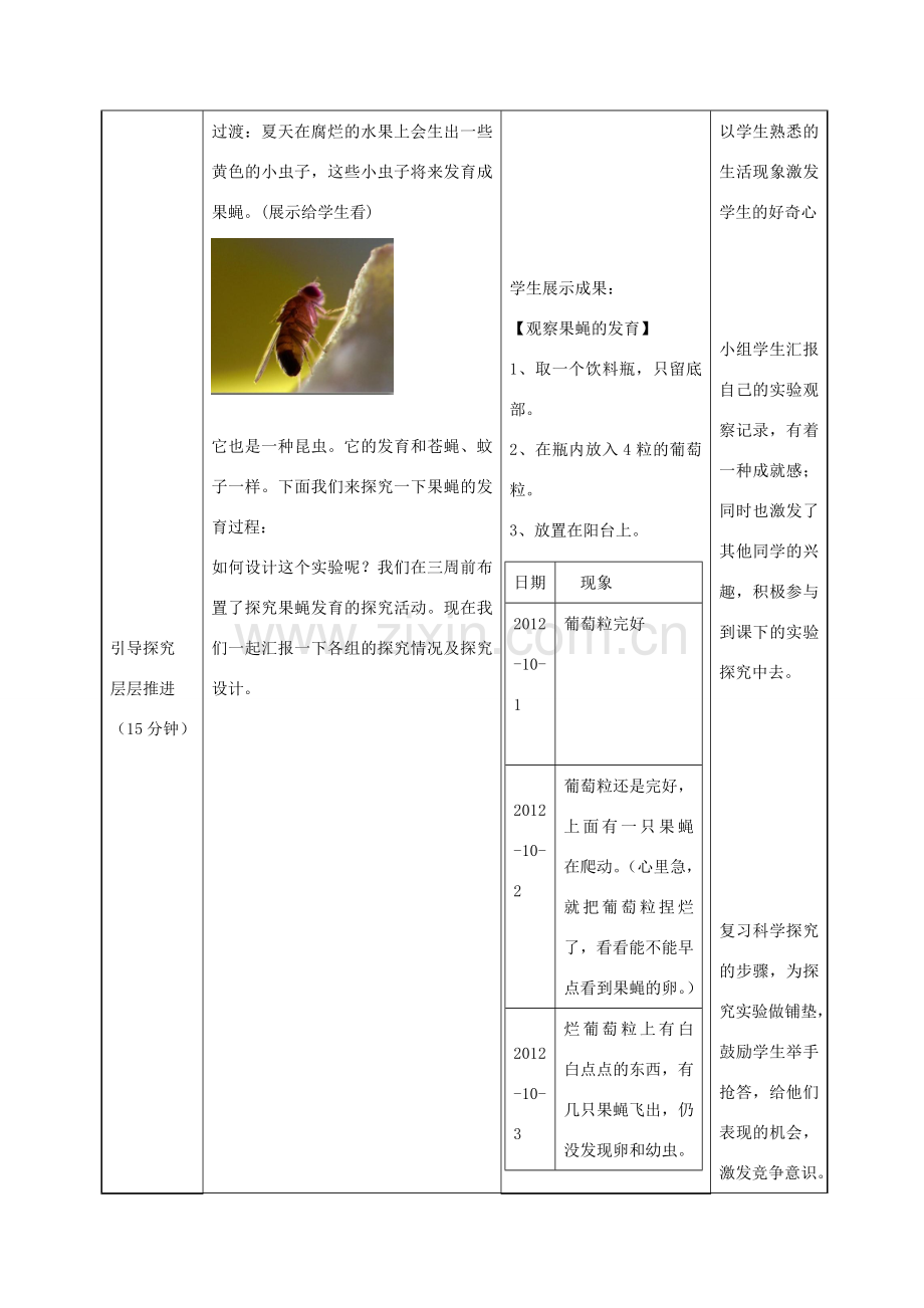 八年级生物下册 7.1.2 昆虫的生殖和发育教案（2）（新版）新人教版-（新版）新人教版初中八年级下册生物教案.doc_第3页