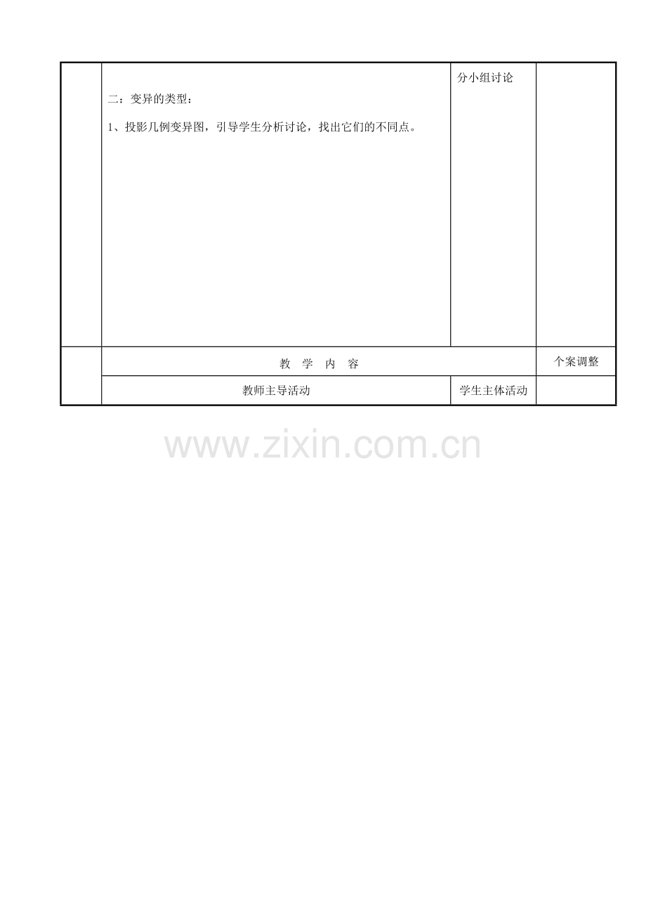 八年级生物下册 21.2 生物的变异教案 苏科版-苏科版初中八年级下册生物教案.doc_第2页