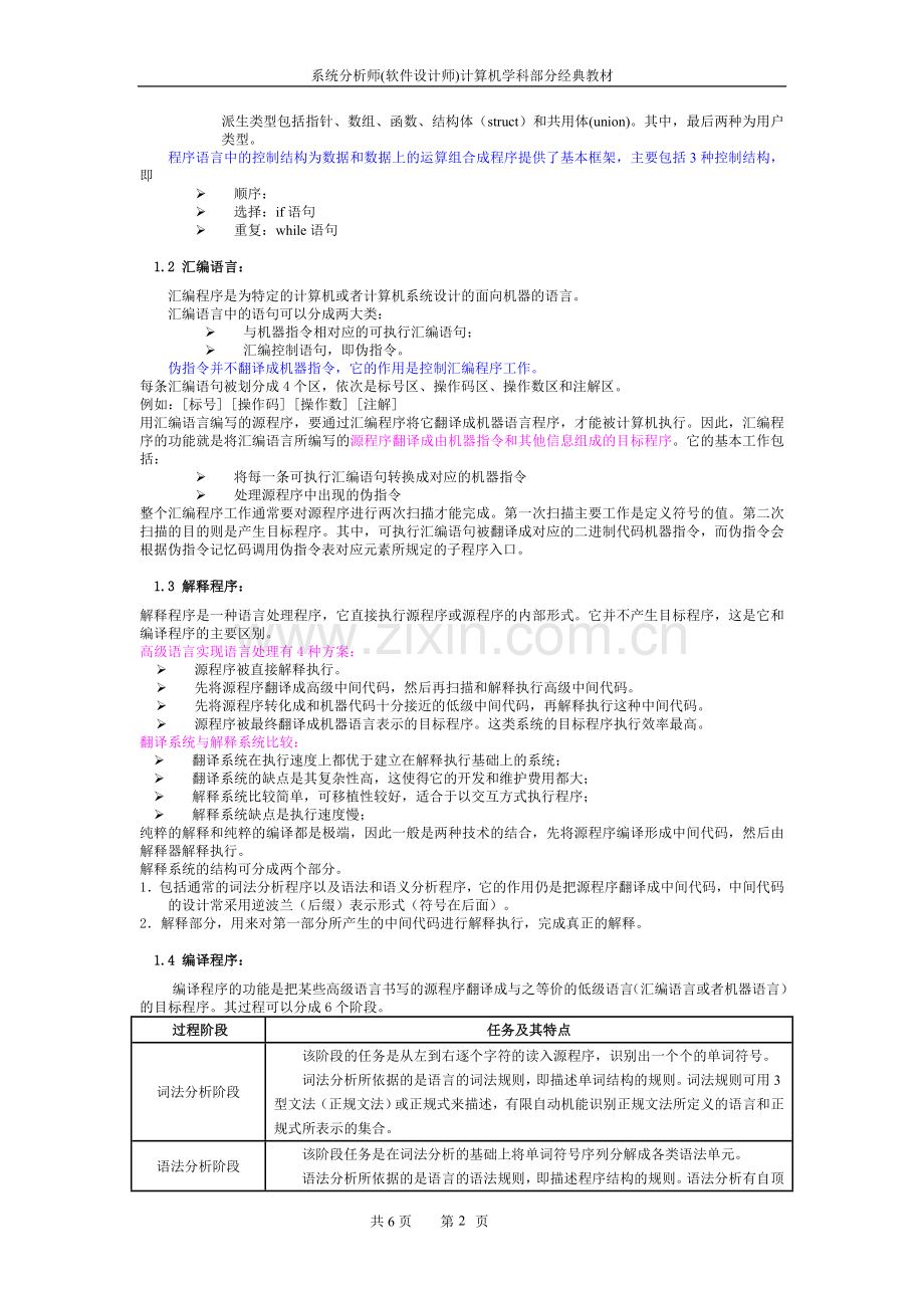 系统分析师经典教程专题二：程序语言部分.doc_第2页