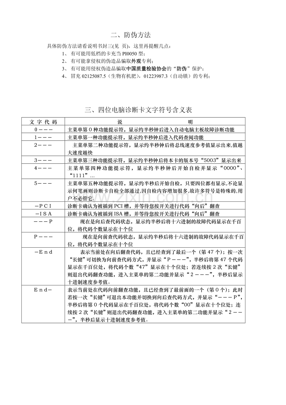 四位代码电脑故障诊断卡使用说明书中文版.doc_第3页