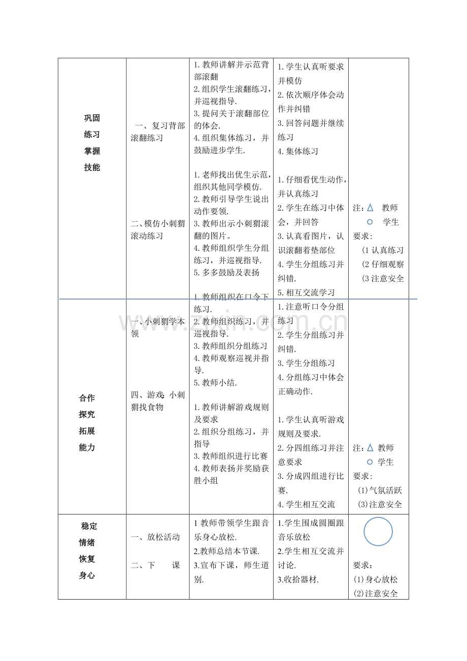 小学二年级前滚翻教案-副本-副本.doc_第2页