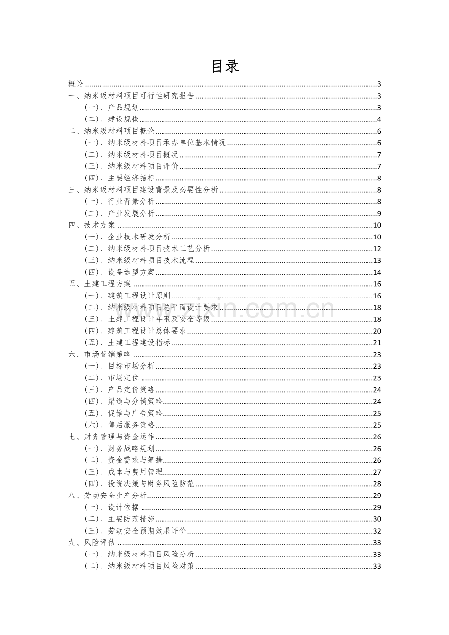 2024年纳米级材料项目可行性分析报告.docx_第2页