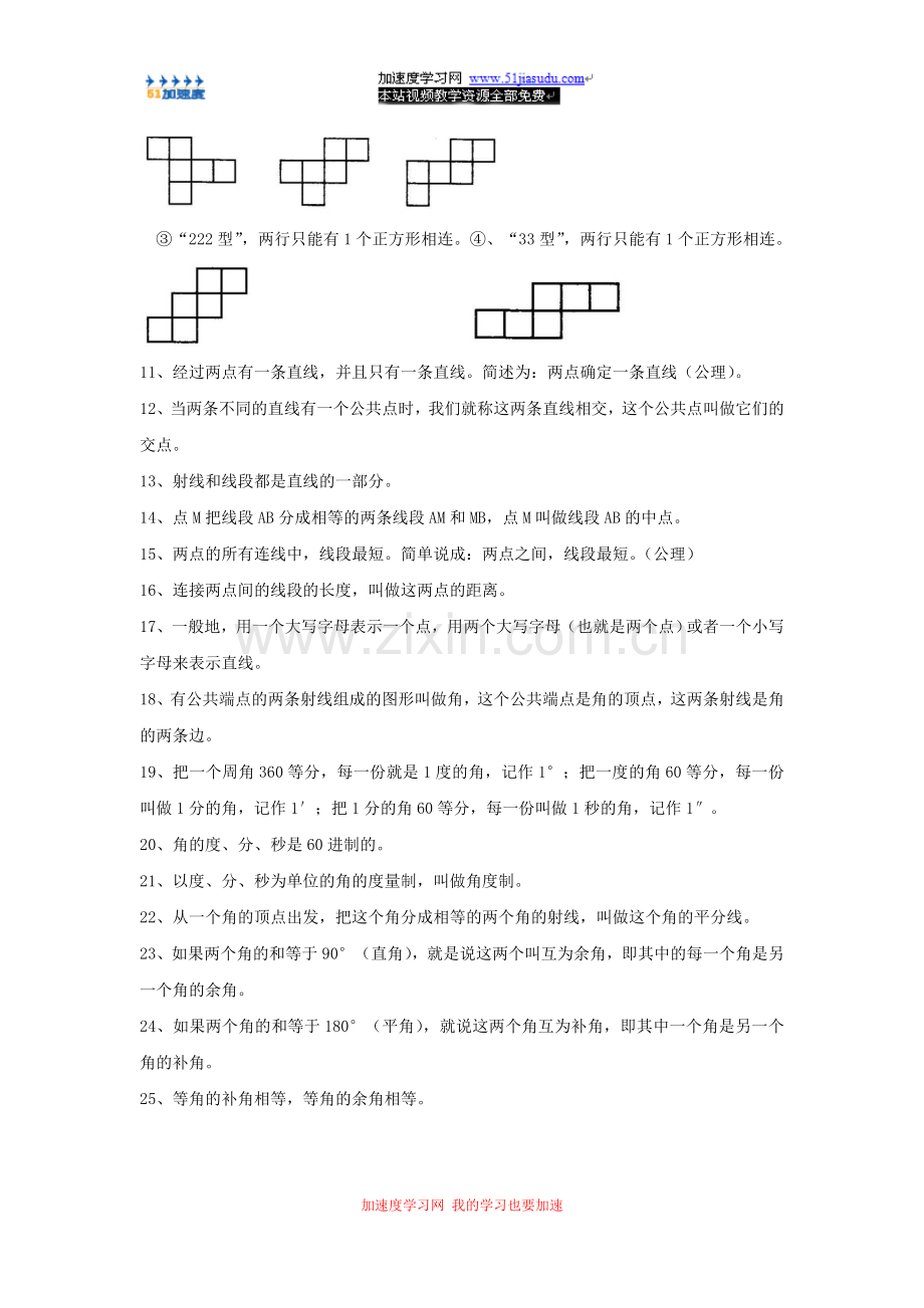 七年级上册数学《图形初步认识》知识点整理.doc_第2页