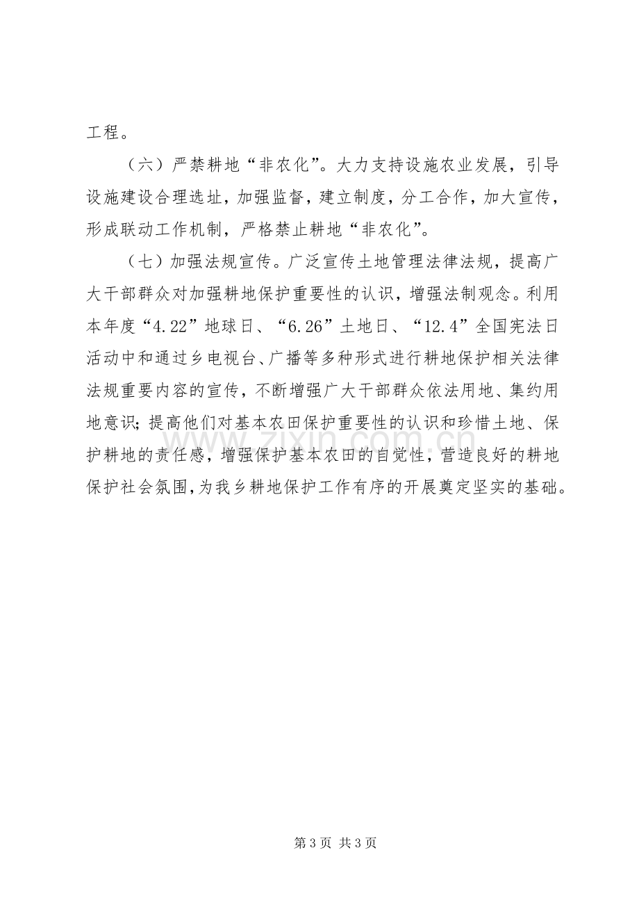 全乡耕地保护年度工作计划.docx_第3页