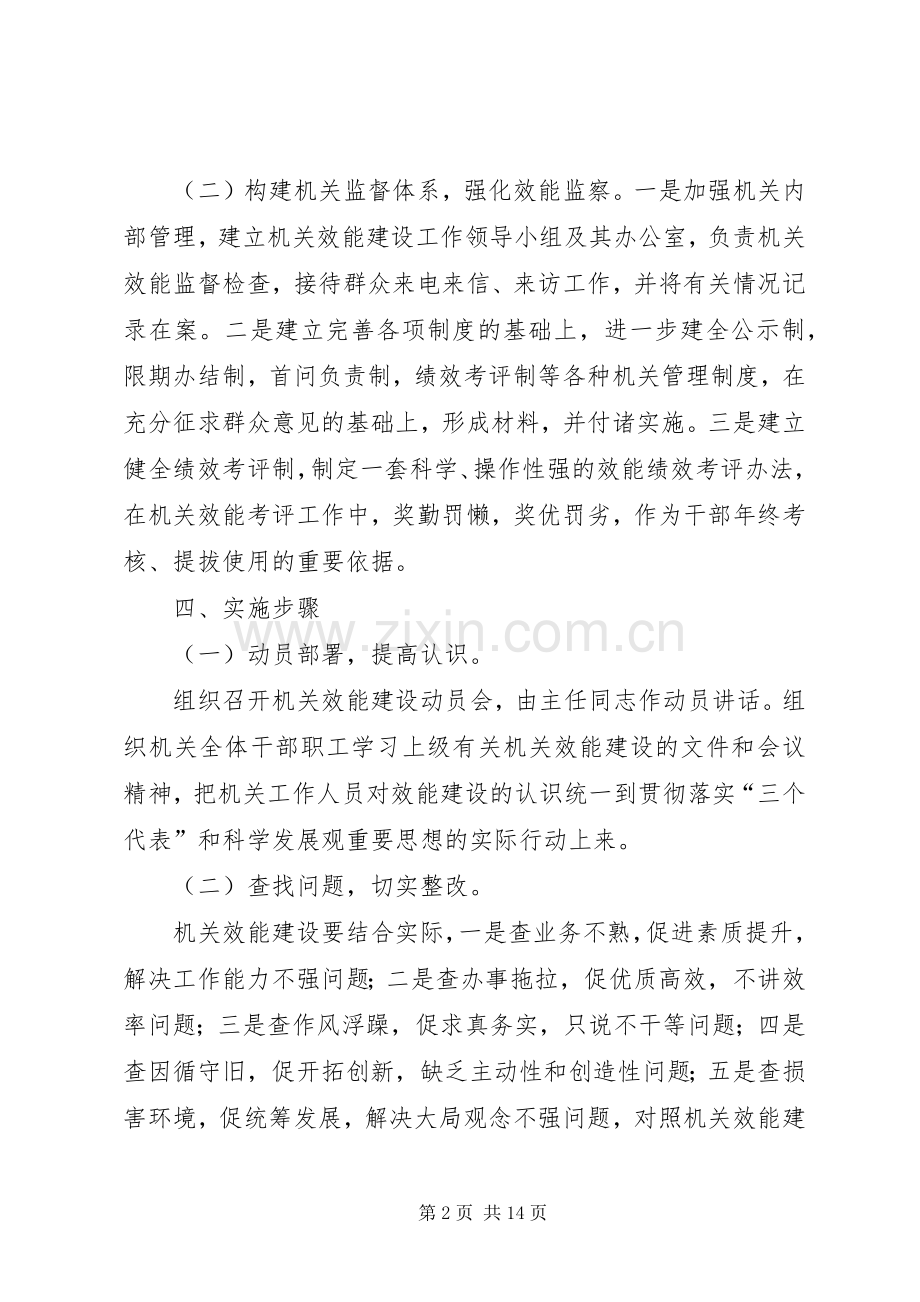 农办机关效能建设工作计划_1.docx_第2页