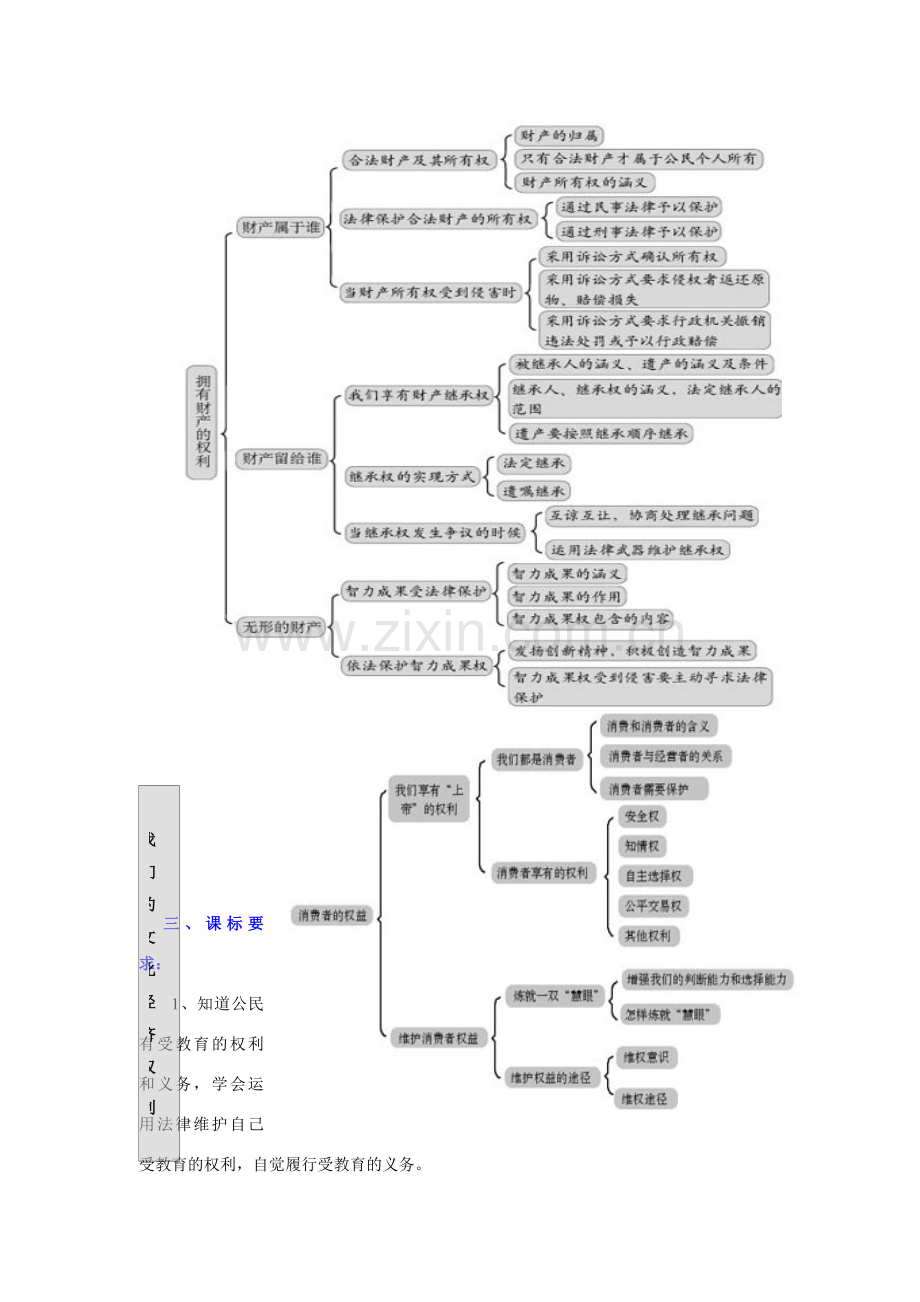 八年级政治下册第三单元 我们的文化、经济权利教案人教版.doc_第2页