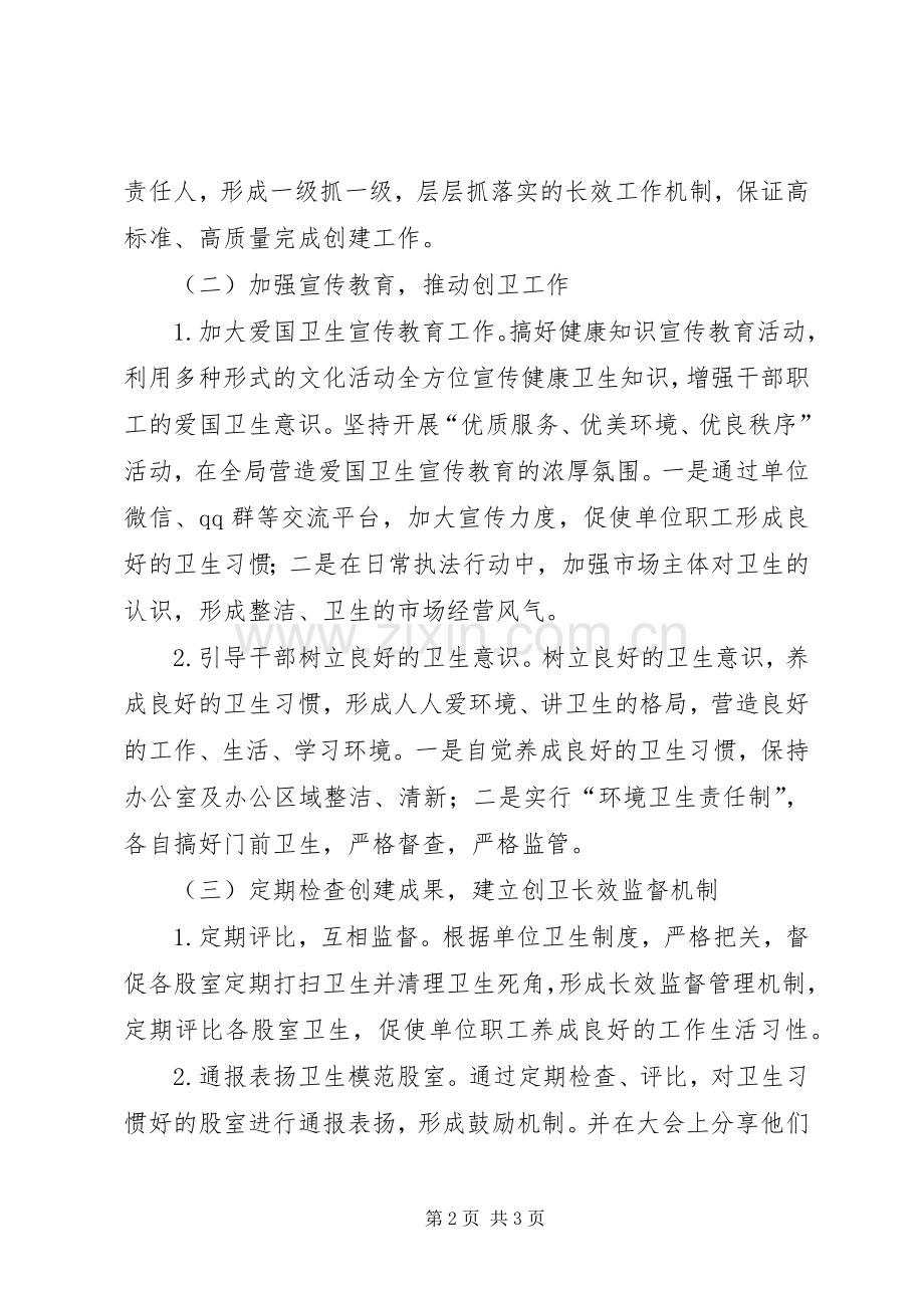 XX年卫生单位创建工作计划.docx_第2页