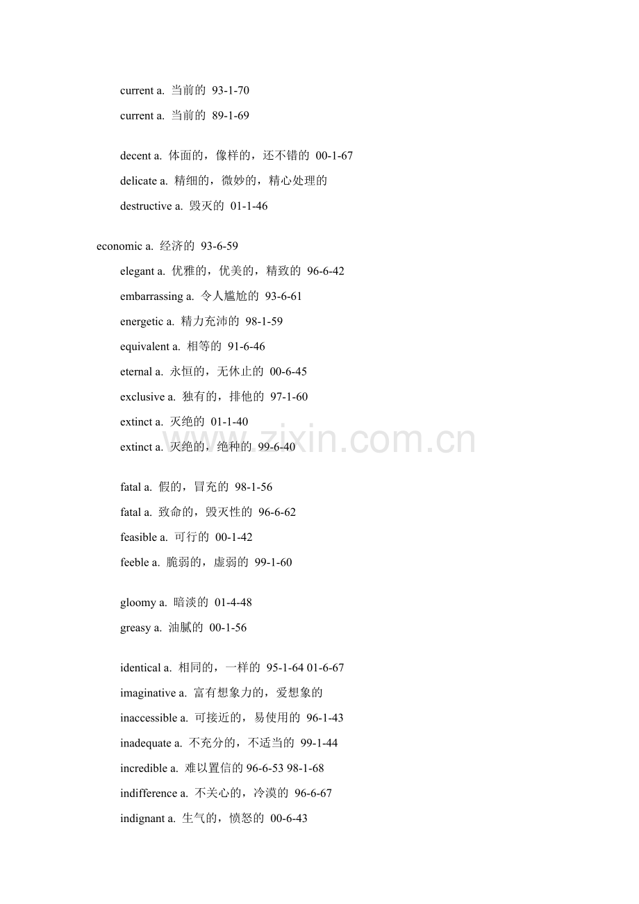 六级考试核心分类词汇总结1.doc_第2页