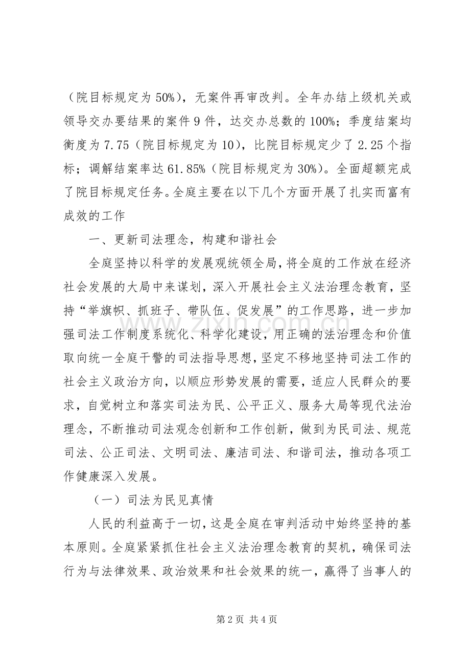 XX市中级法院知识产权庭：XX年工作总结及XX年工作计划.docx_第2页