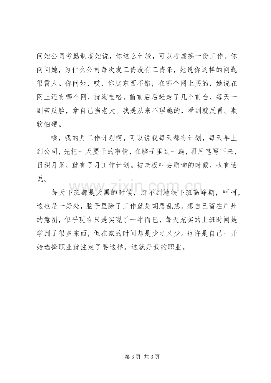 我的月度工作计划 .docx_第3页