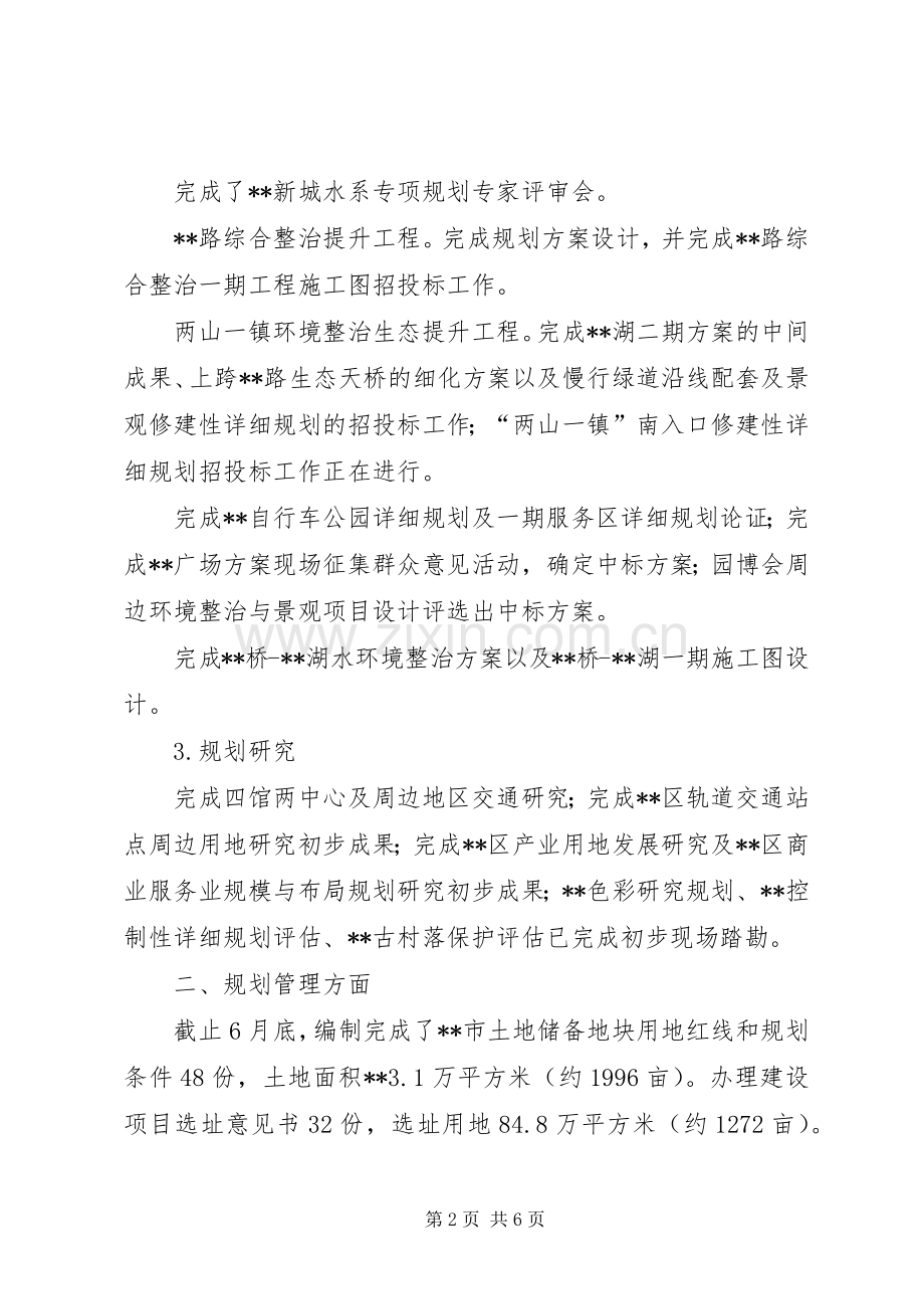 规划局上半年度总结 .docx_第2页