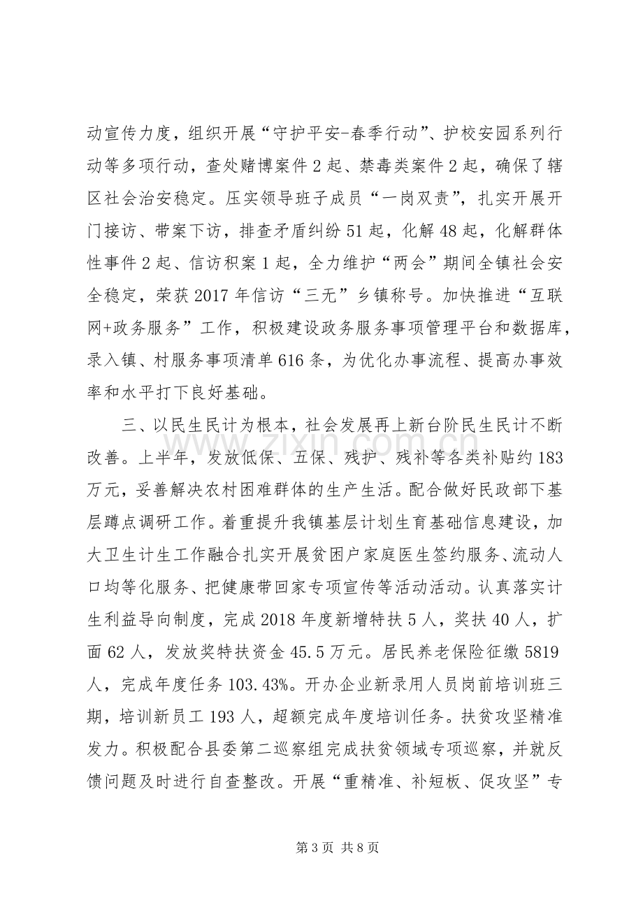 乡镇XX年度上半年工作总结及下半年工作计划.docx_第3页