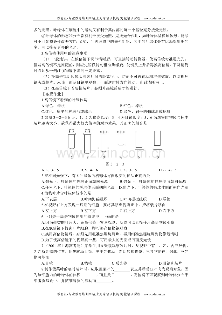 人教新课标高中生物必修一示范教案（细胞器——系统内的分工合作第2课时）.doc_第3页