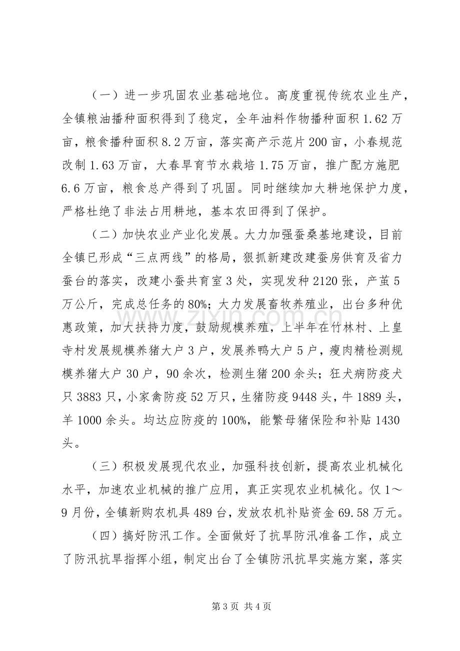 乡镇政府XX年下半年工作总结及年末工作计划.docx_第3页