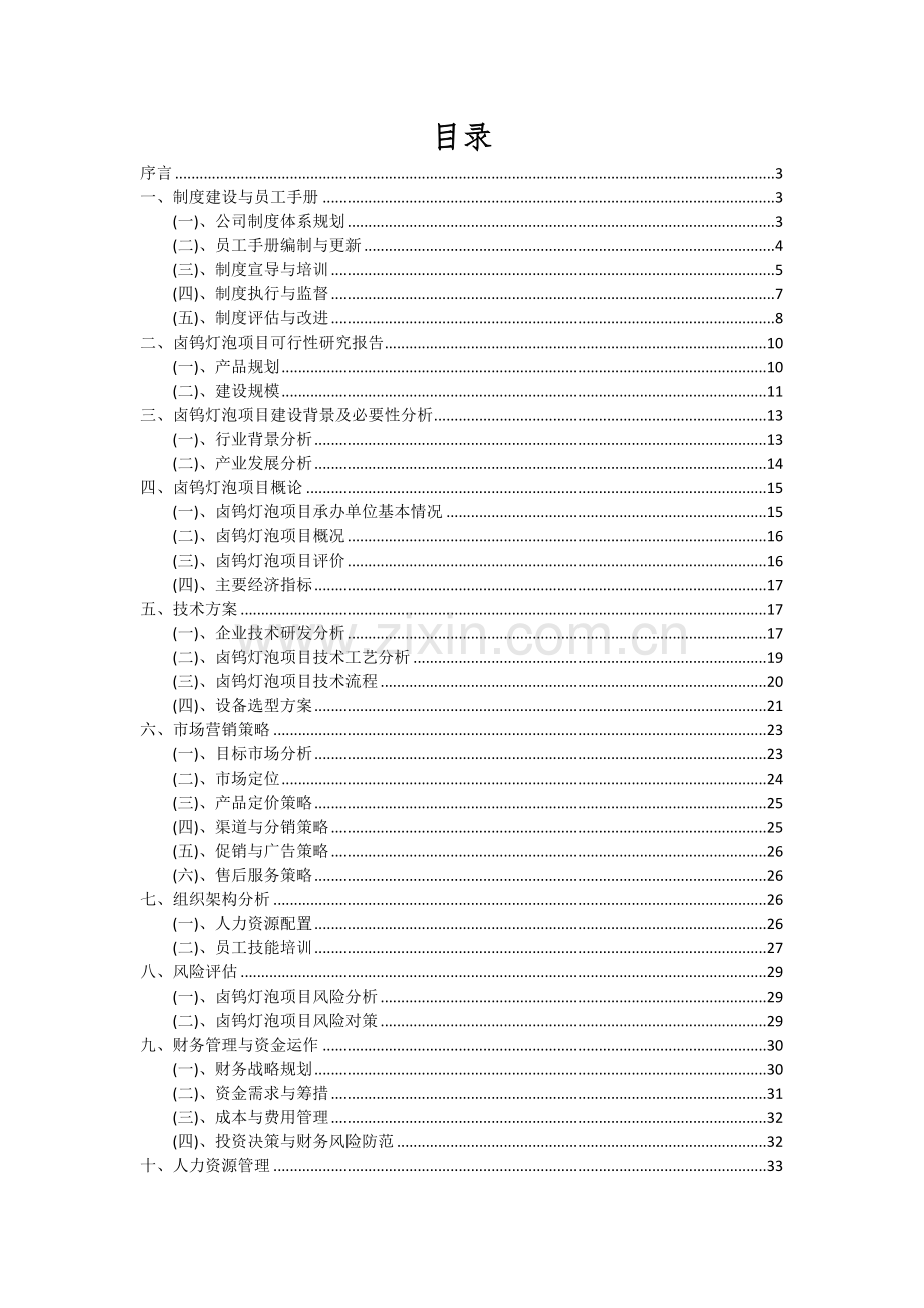 卤钨灯泡项目深度研究分析报告.docx_第2页