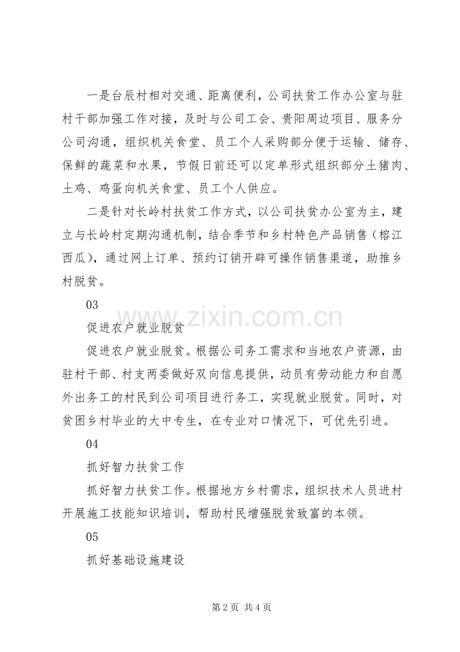 公司XX年脱贫攻坚帮扶工作计划.docx_第2页