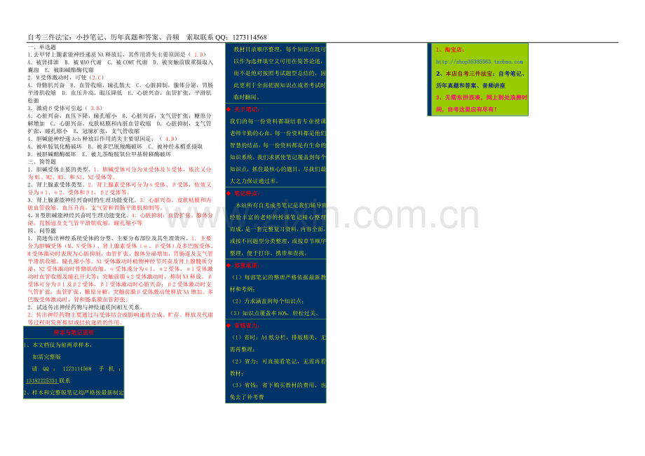 速记自考06831药理学(四)自考讲义串讲.doc_第2页