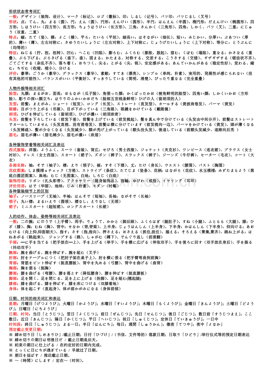 日语一二级听力常用词汇(日本语言学校资料).doc_第1页