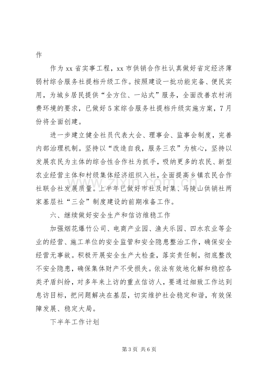 【总结计划】XX年上半年工作总结和下半年工作计划.docx_第3页