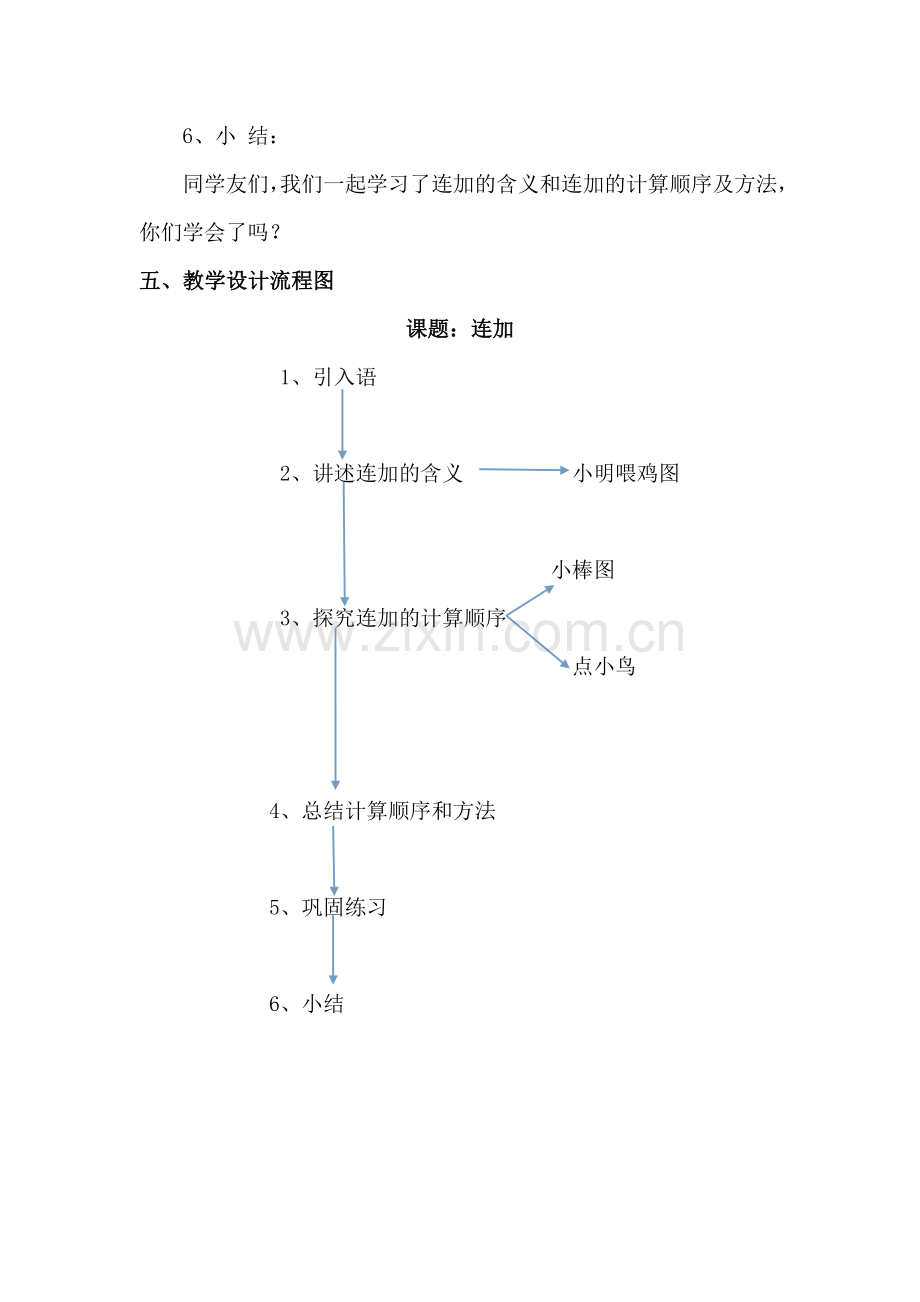 小学数学人教2011课标版一年级连加连减微课教案.doc_第3页