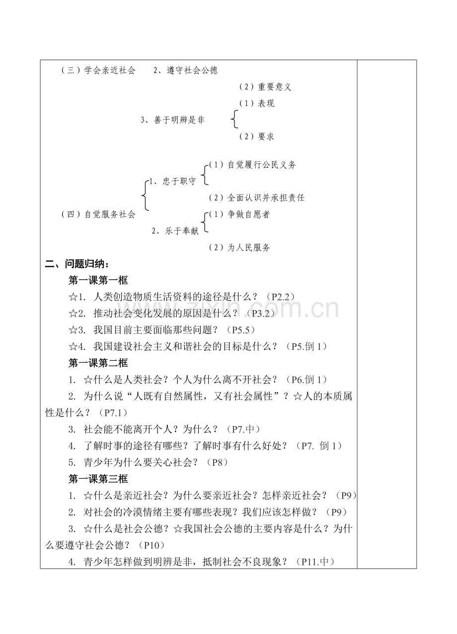 九年级政治复习教案1-10课苏教版.doc_第2页