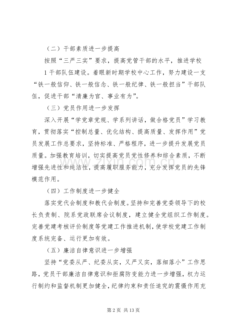 XX学院“十三五”党建工作规划.docx_第2页