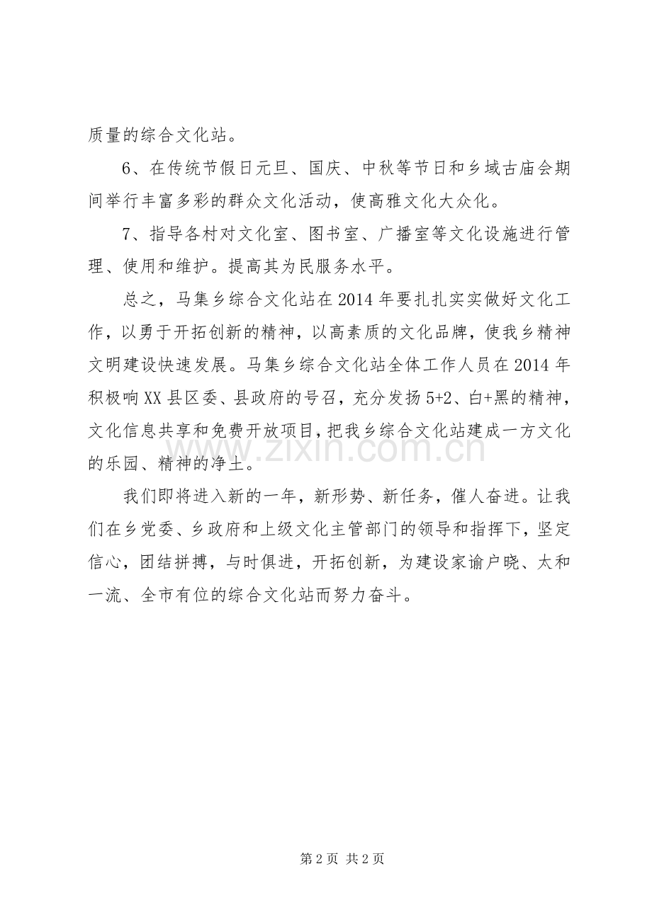 综合文化站XX年工作计划.docx_第2页