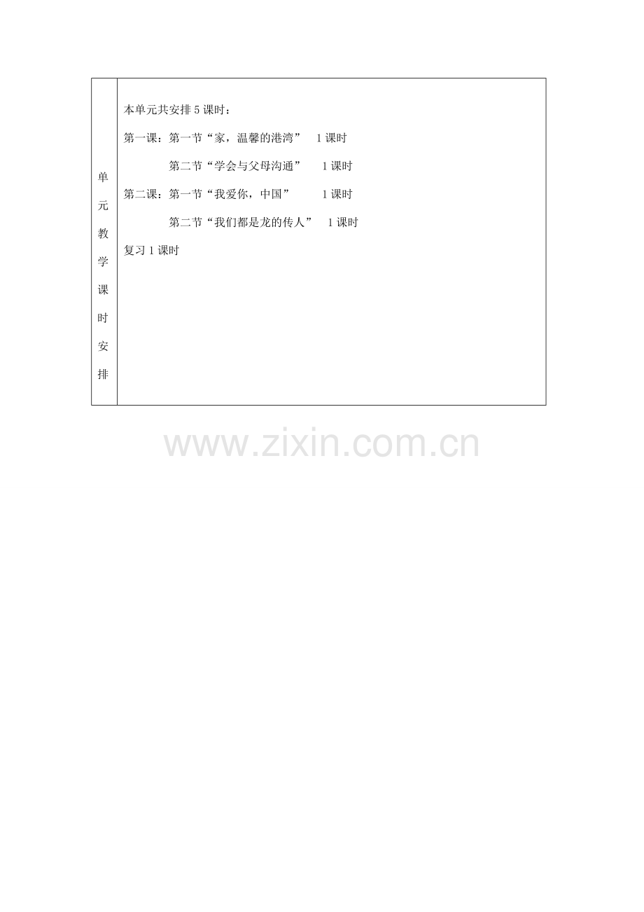 山东省邹平县实验中学八年级政治 第一单元单元备课.doc_第3页