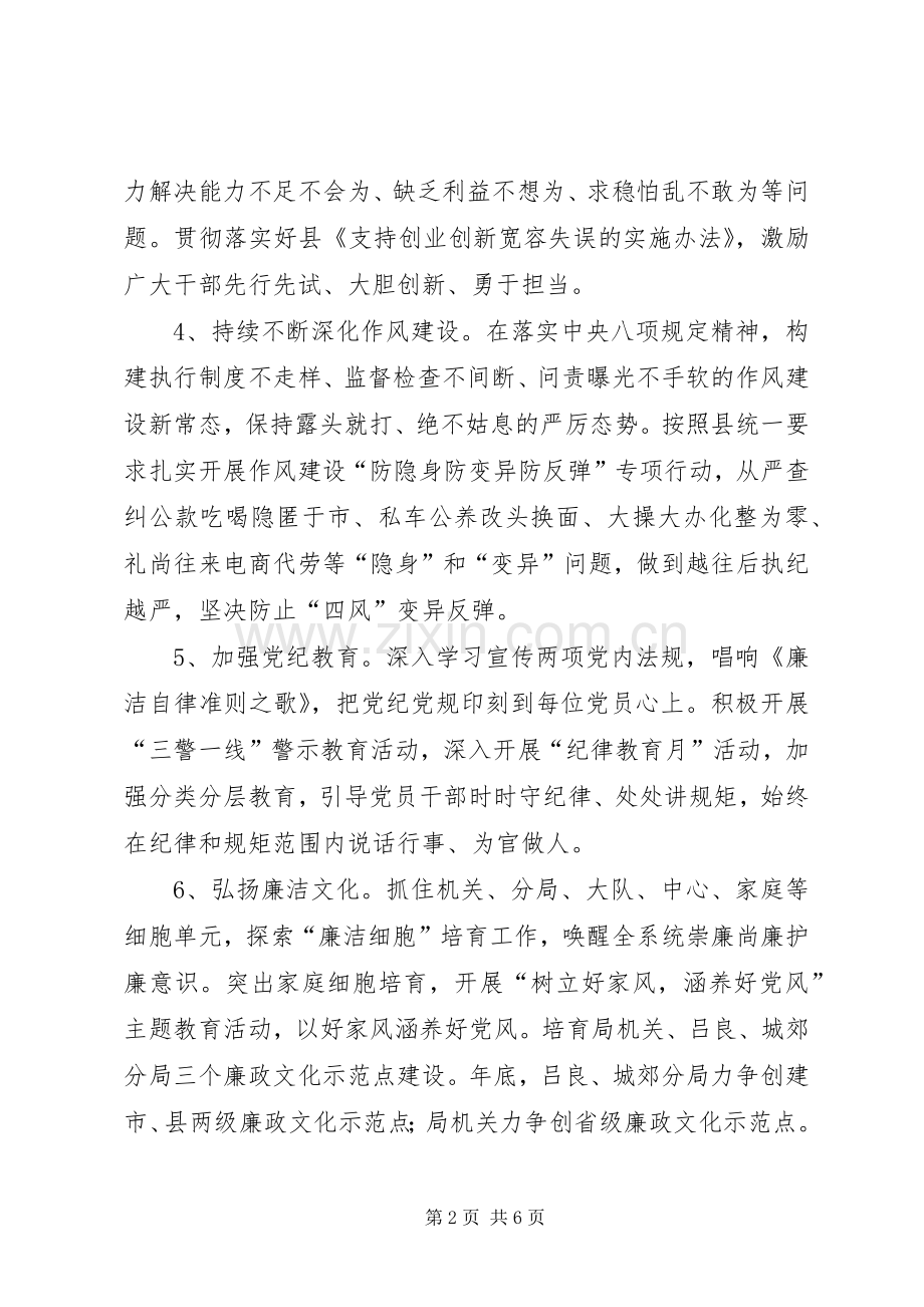 XX年监督局党风廉政建设和反腐败工作计划.docx_第2页