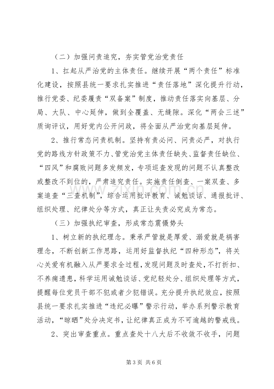 XX年监督局党风廉政建设和反腐败工作计划.docx_第3页