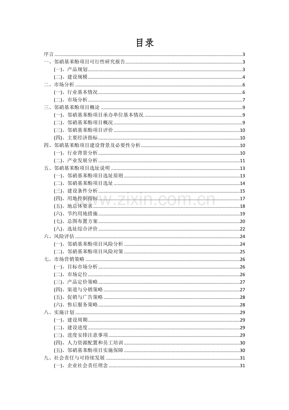 邻硝基苯酚项目可行性分析报告.docx_第2页