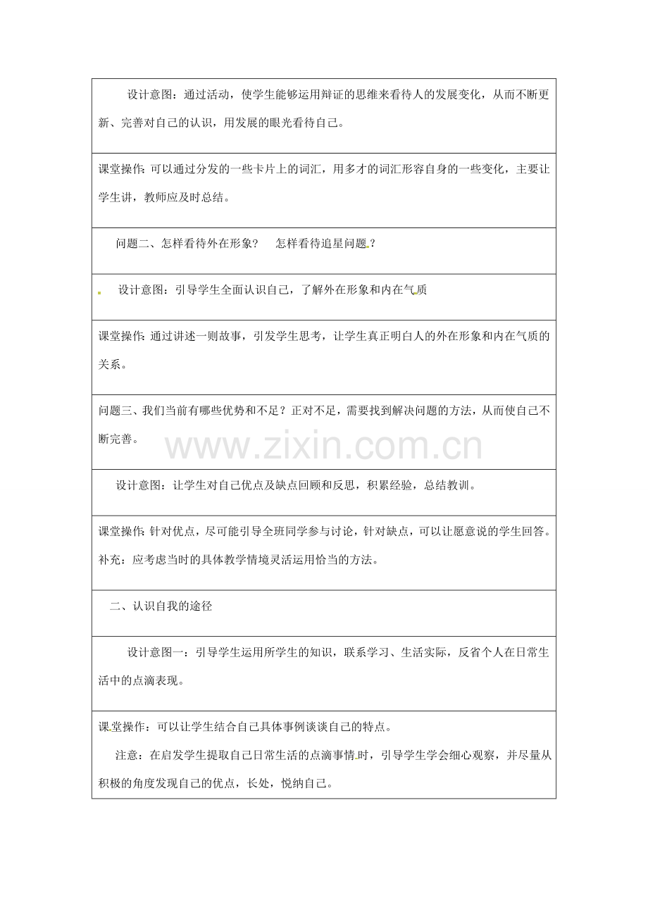 重庆市马王坪学校七年级政治上册 第二单元 第五课 第一框 日新又新我常新教案 新人教版.doc_第2页